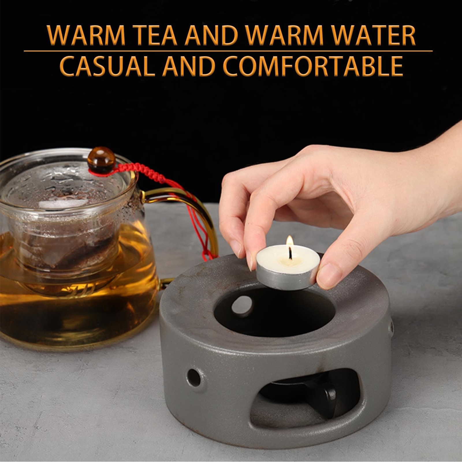 Tea Light Candles 32Pcs, 4 Hour Long time 7 inches in diameter, 32Pcs-White