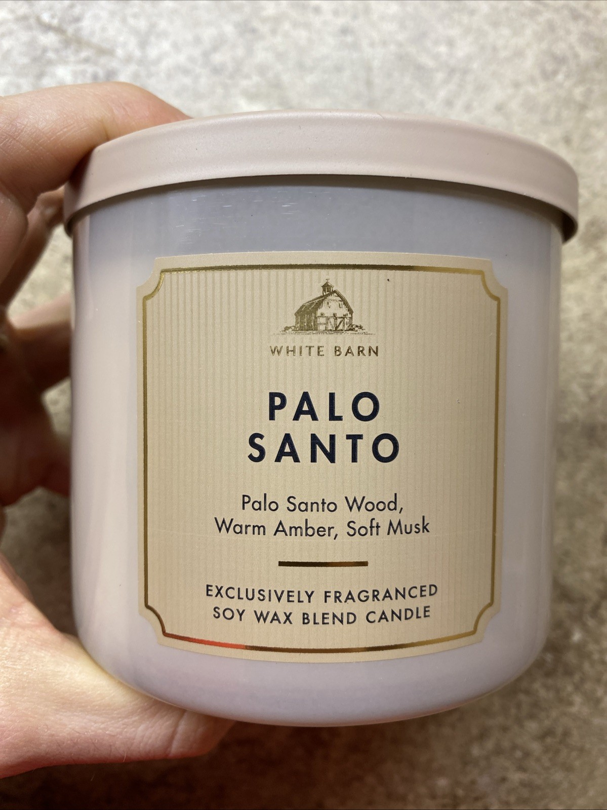 2 White Barn PALO SANTO Soy Candles 14.5oz Bath & Body Works Wood, Amber, Musk