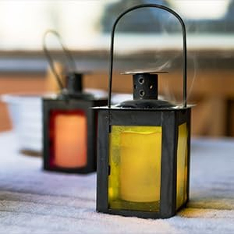 Large Outdoor Waterproof Flameless Candles with Remote ControlD3 X H5.5 Bat