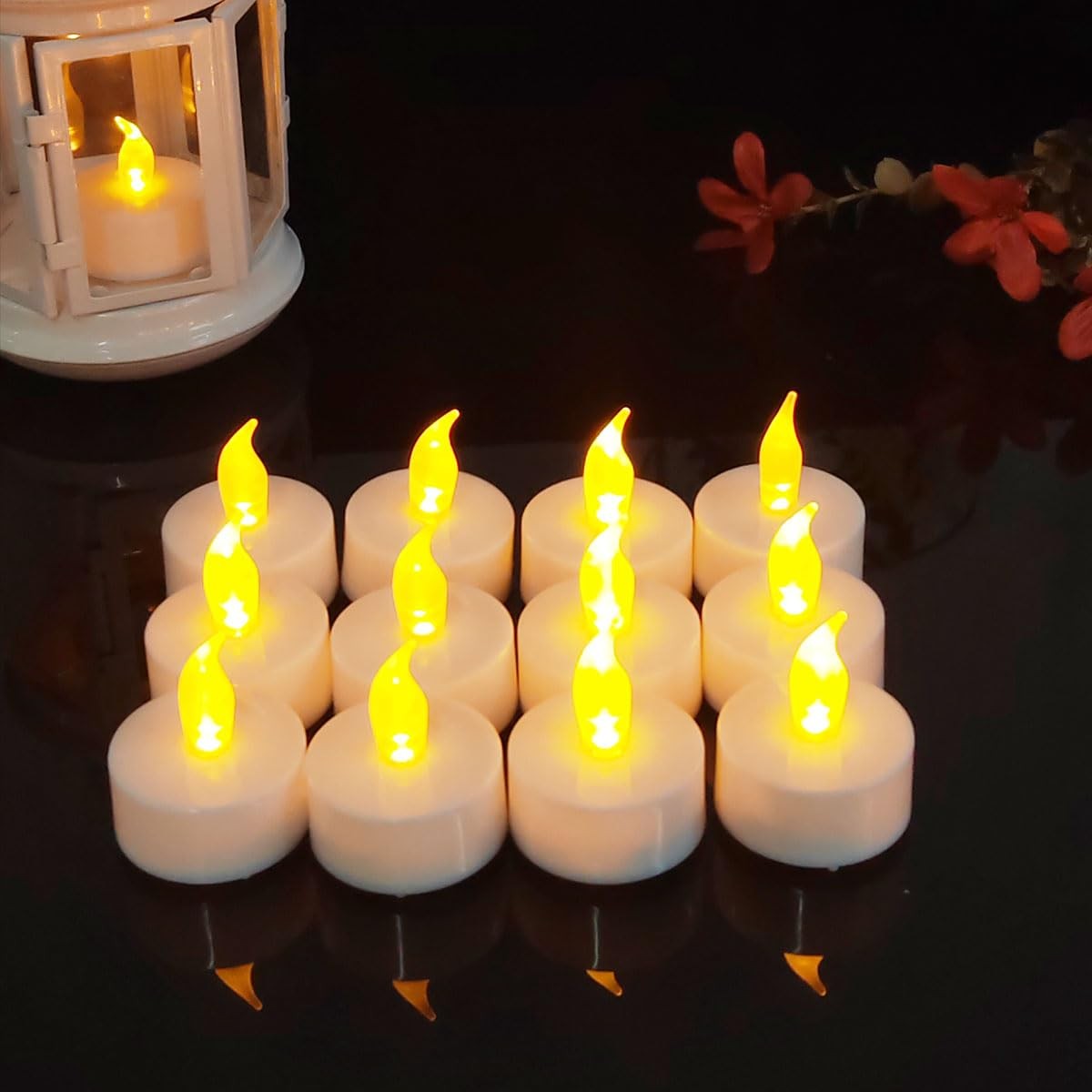 Tea Lights with Timer, 6 Hours on and 18 Hours Off in 24 Hours Cycle
