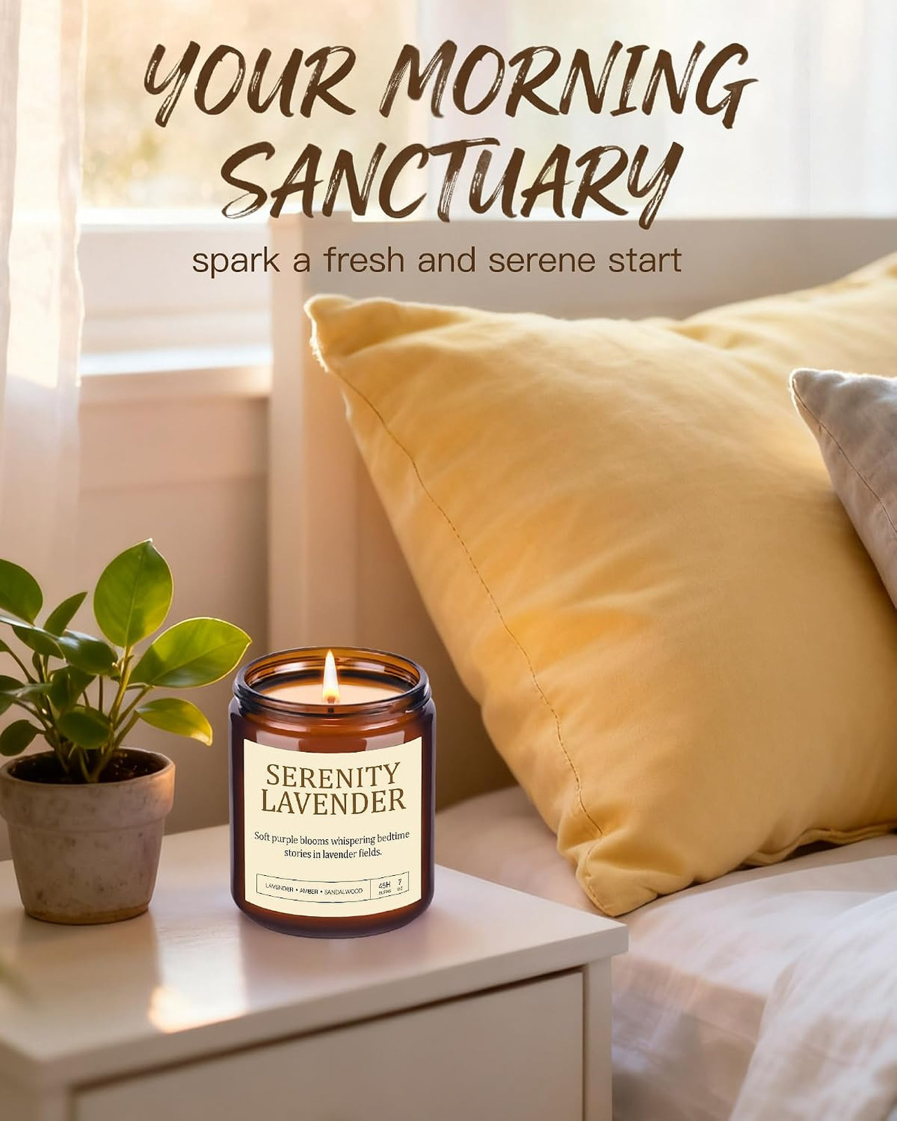Scented Candles Gift Set, Long Lasting 4 Pack Aromatherapy Candles for Home