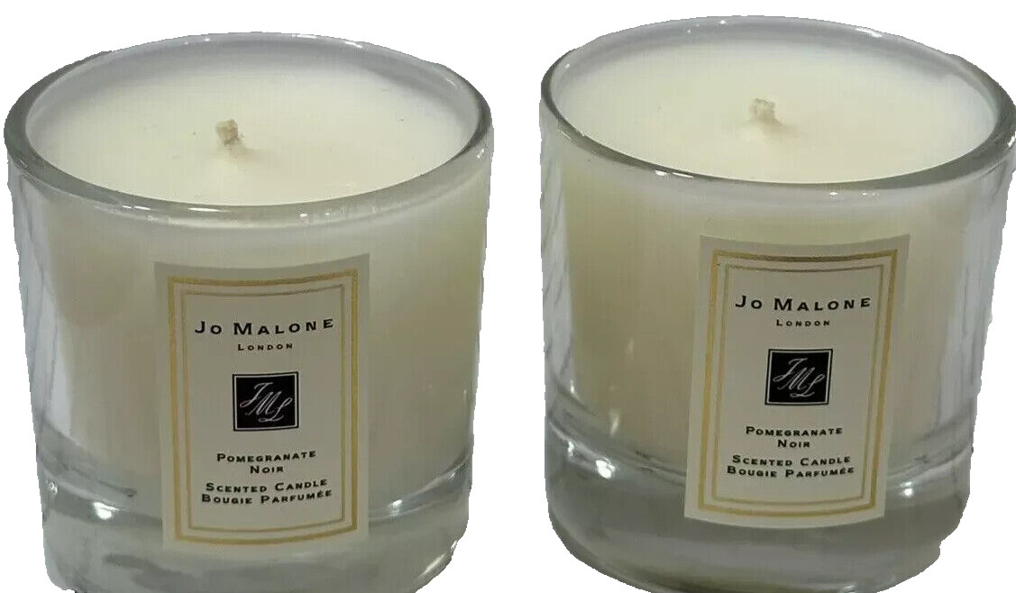 2X Jo Malone London POMEGRANATE NOIR Scented Candle MINI NEW 100% Authentic