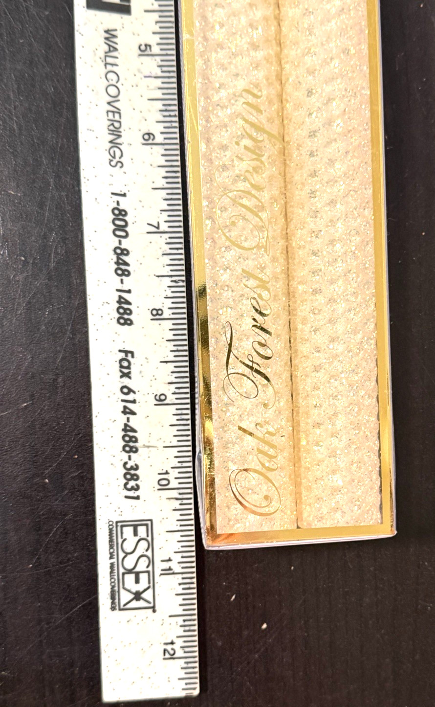 Oak Forest Gold Glitter Beeswax 10.25″ Taper Candles Handmade USA Wedding NEW