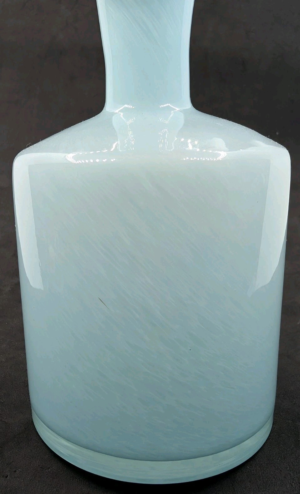 Empty Diffuser Glass Vessel Art Glass for natural wood reeds blue swirl