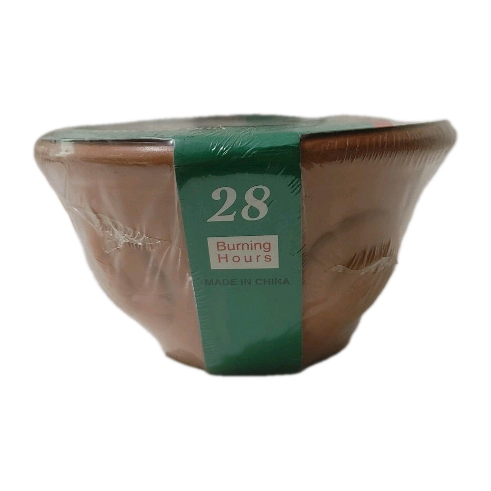 KGRO Citronella Terracotta Candle Pot /28 Burning Hours/20oz/New