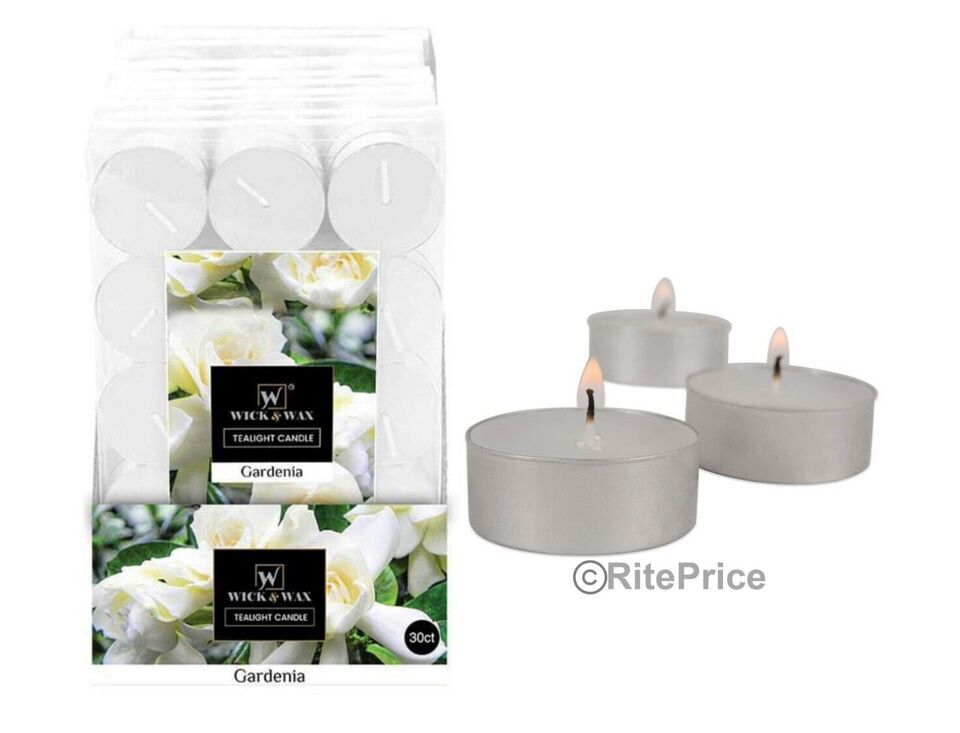30 Pcs Scented & Unscented Tealight Candles Long Lasting Aromatherapy Candles