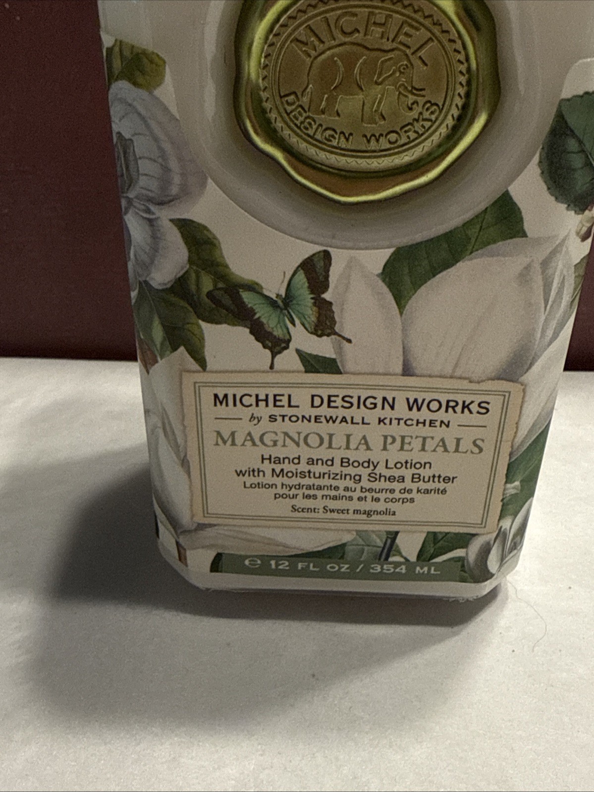 Michel Design Works MAGNOLIA PETALS Candle, Lotion & Hostess Guest Towel Napkins