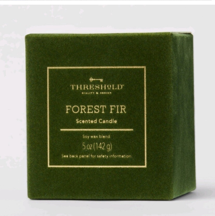 Threshold Forest Fir Scented Candles (3) Soy Wax Blend Ea. 5oz Size LOT