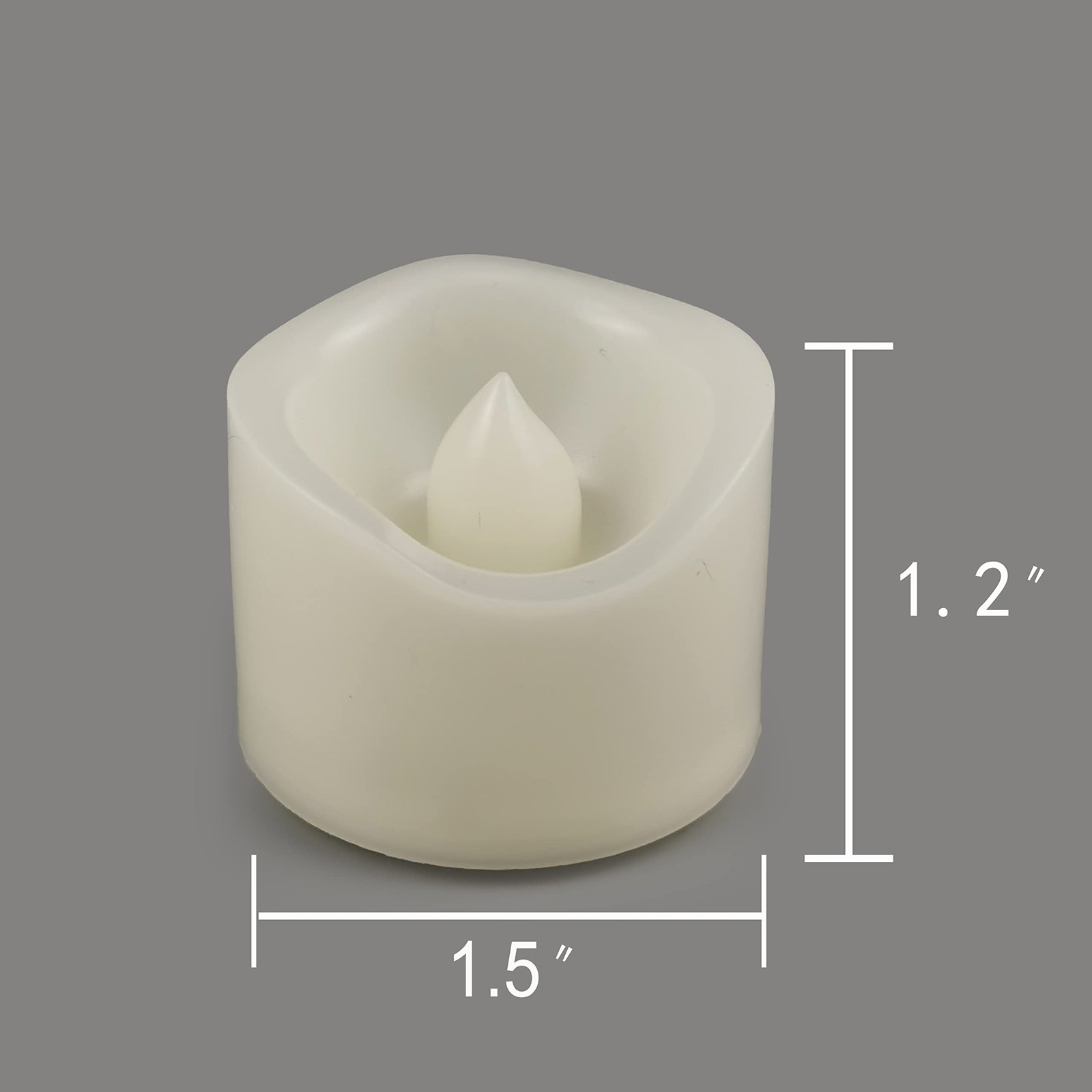 Battery Operated Flameless Tea Lights with Timer Realistic Flickering Tealigh