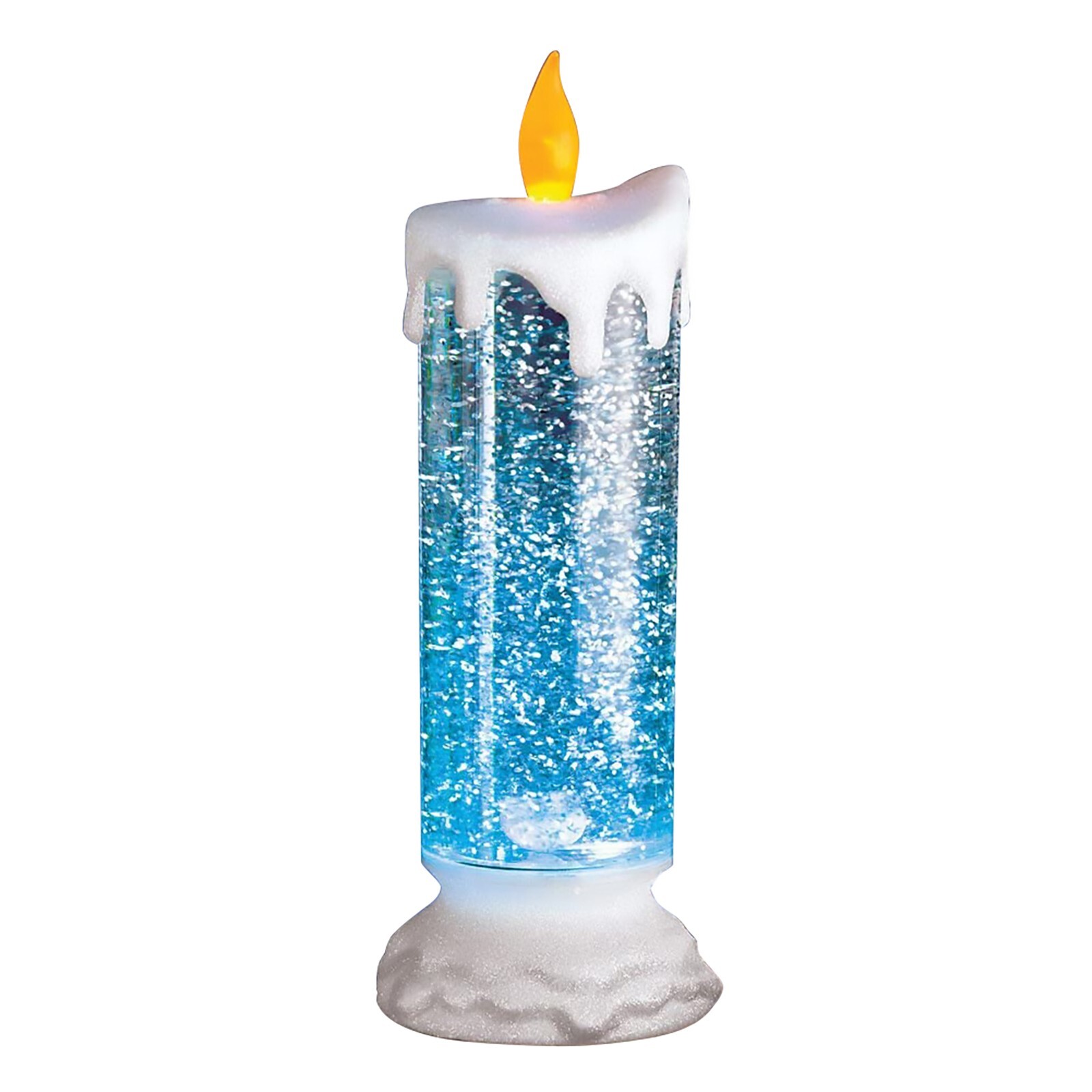 LED Candle Waterproof Swirling Glitter Flameless Party Christmas Home Decoration