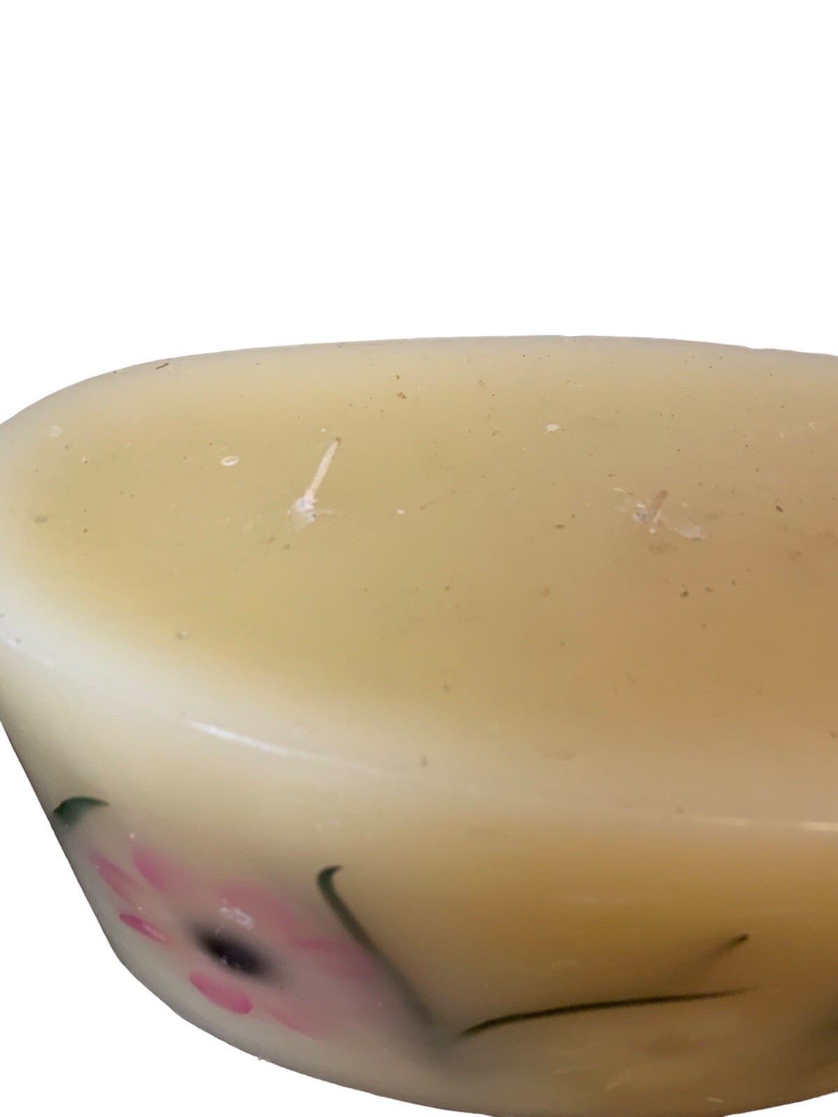 Large Botanical Candle 3 Wick Scented Pressed Flower 12×6 Vanilla