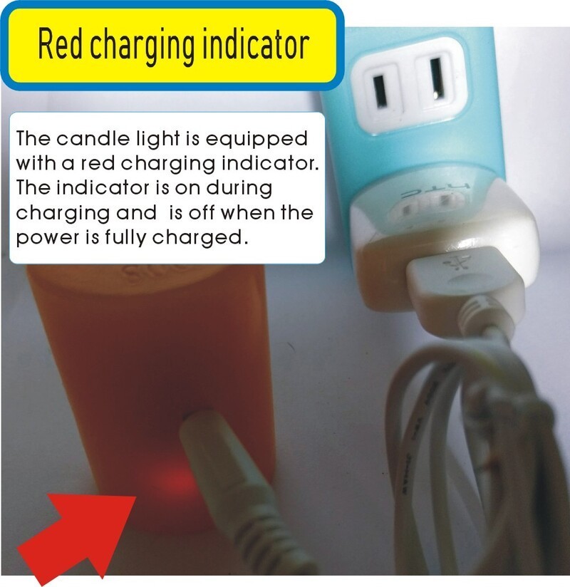 RICH ROSE LED Candle Rechargeable Touch Control Dimmable up to 5 days