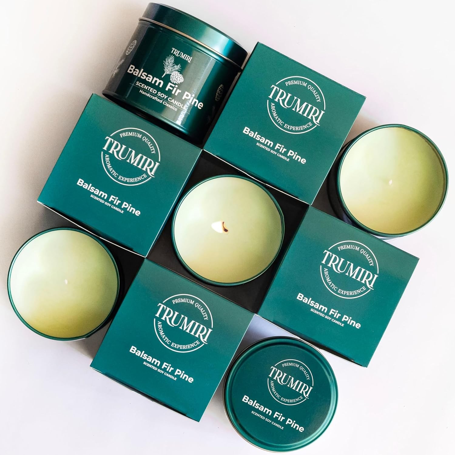 Huge Sale Balsam Fir Pine Soy Wax Scented Candle Perfect Gift for Fall,Christmas