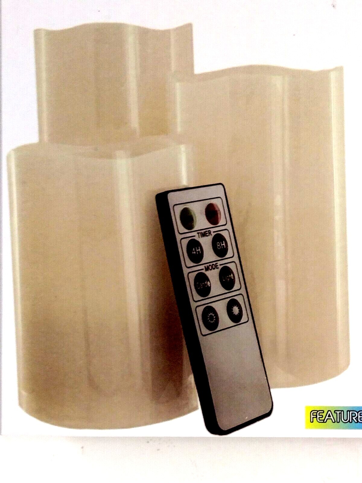 Flameless Candles Remote Color Changing Size 6″ 4″ 3″ Set Of 3