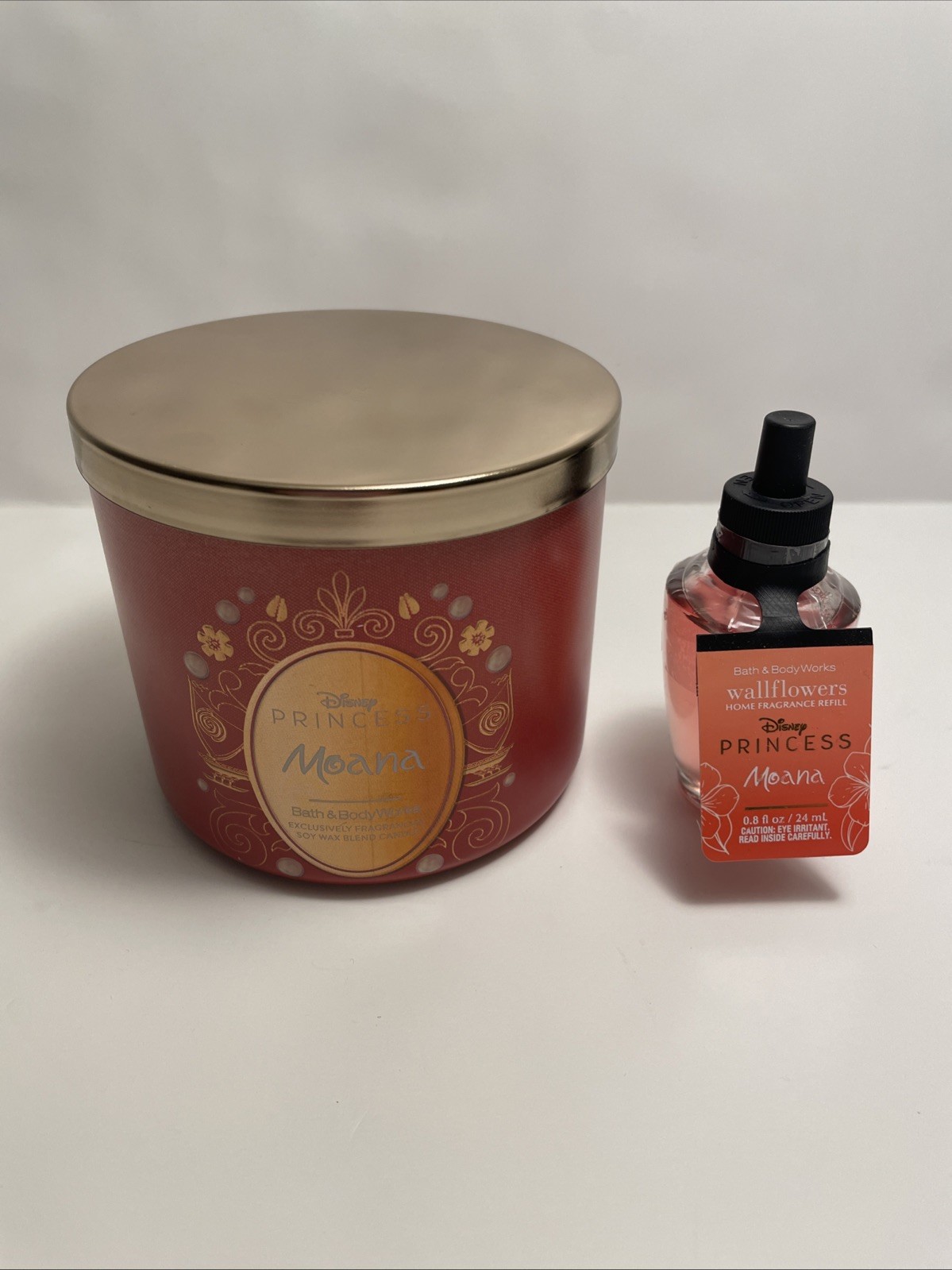 Bath & Body Works x Disney Princess – Moana Wallflower Bulb + 3-Wick Candle