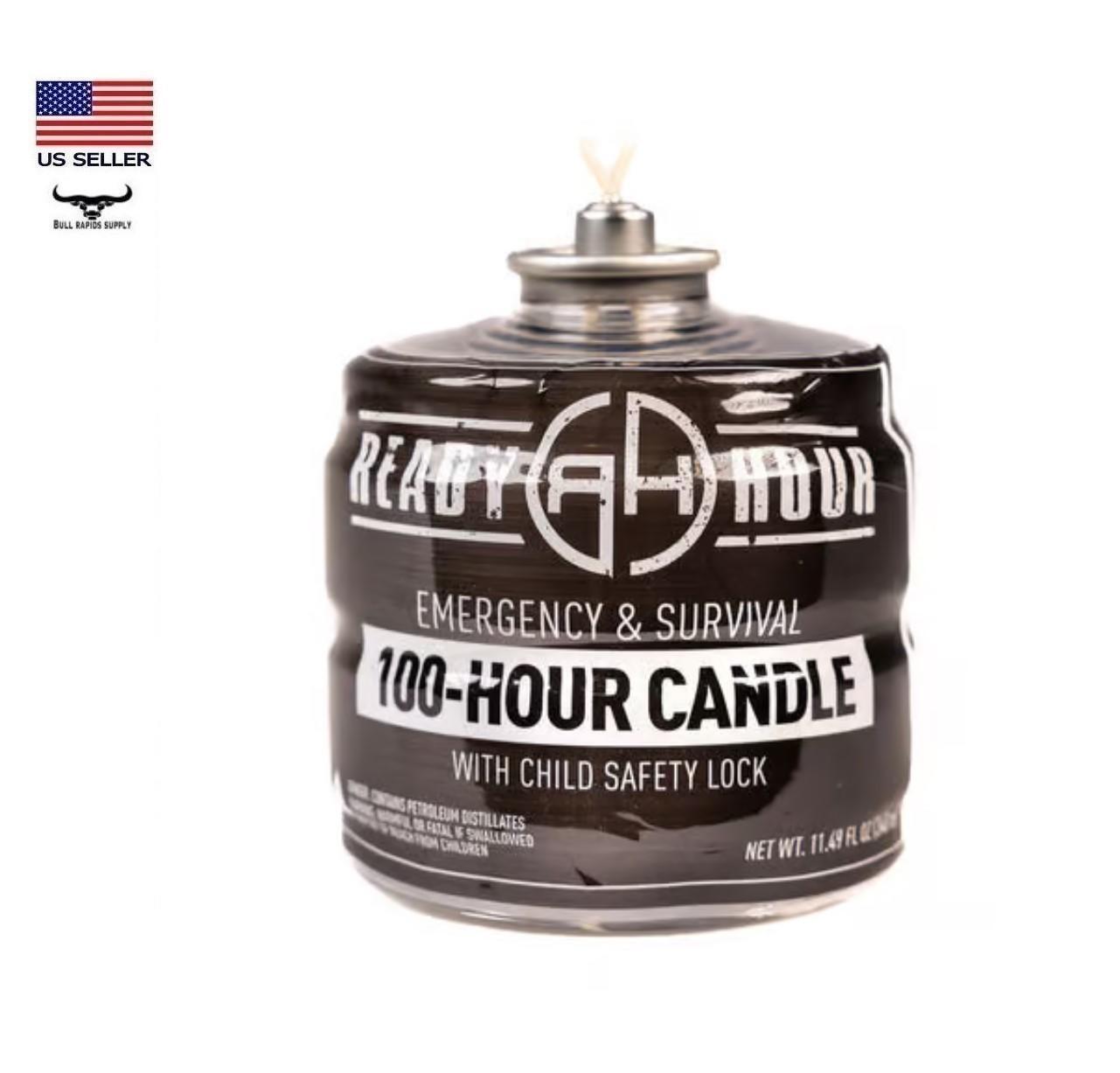 100 Hour Emergency Candle Safe Clean-Burning Odorless & Smokeless Long Term Use