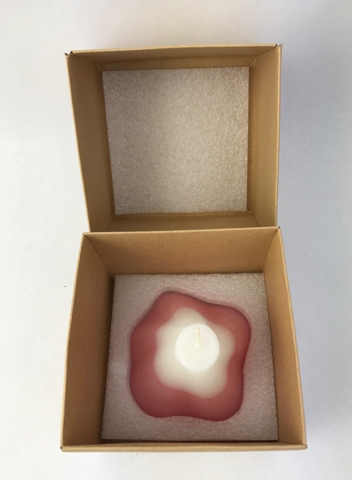 FUJI Mountain Candle Votive Pale Rose Pink Scented Art Deco Gift Set of 12