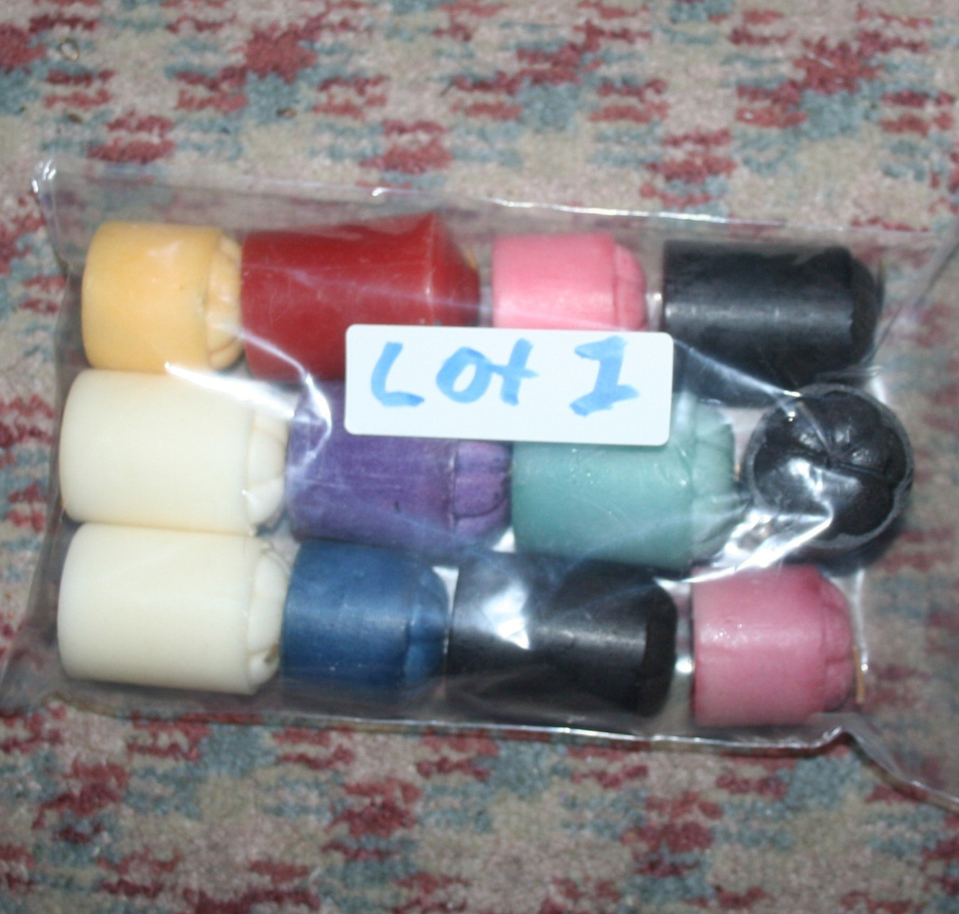 (12) Multi Color Highly Scent Disc.Paraffin Voltive Candle-Lite Early 2000s LT-1
