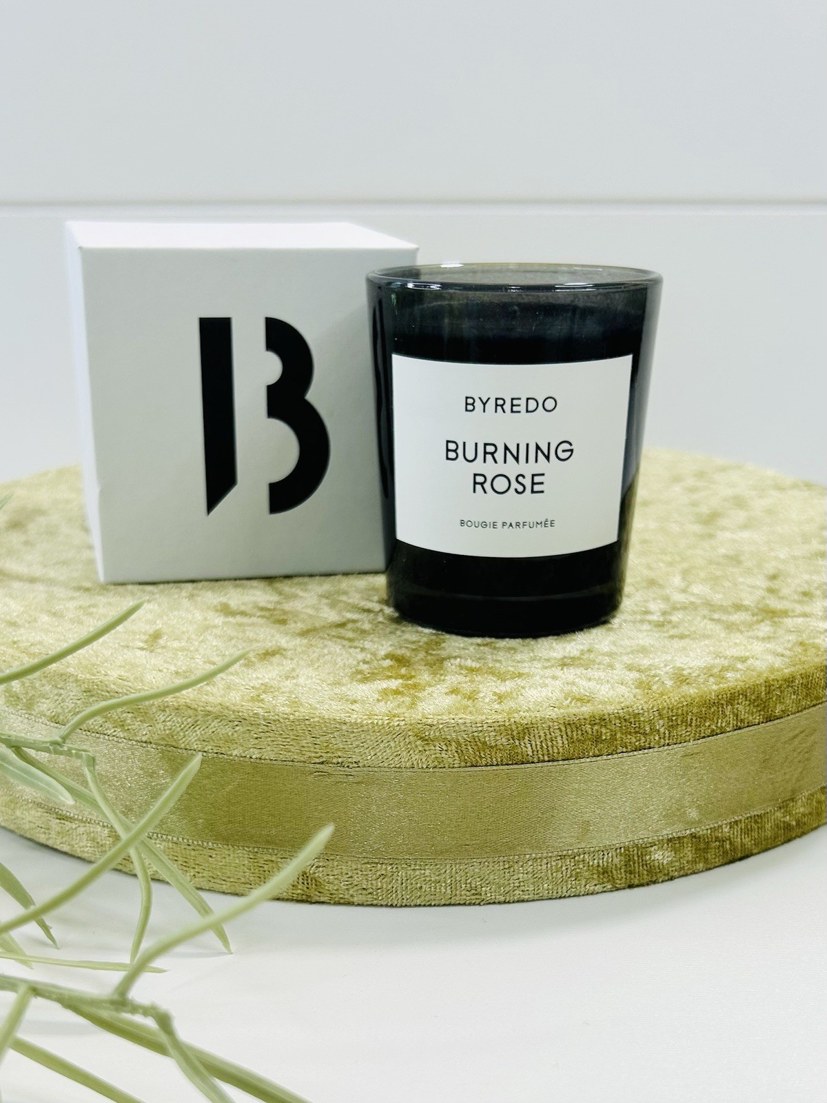 Byredo Candle Burning Rose Mini 2.4 Oz/ 70G Black Jar Open Box Bougie Parfumee
