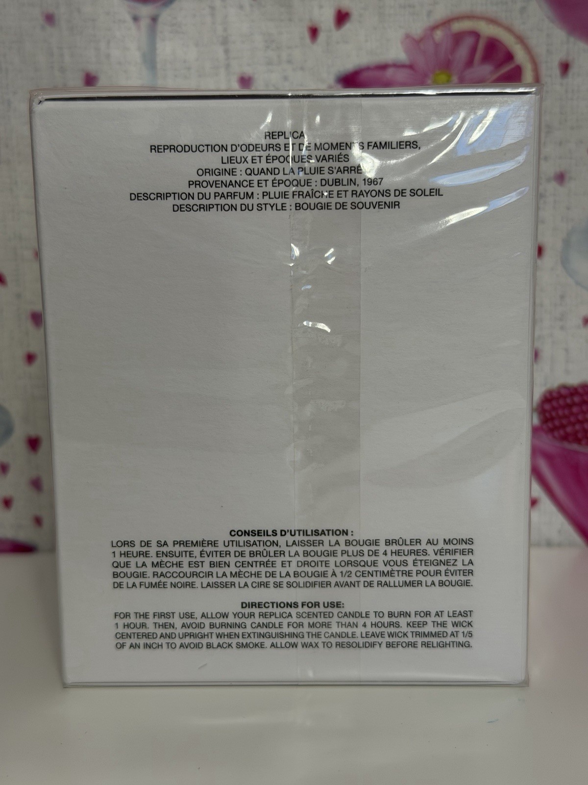Replica Maison Margiela When the Rain Stops Candle 5.82oz BNIB Sealed $72 MSRP