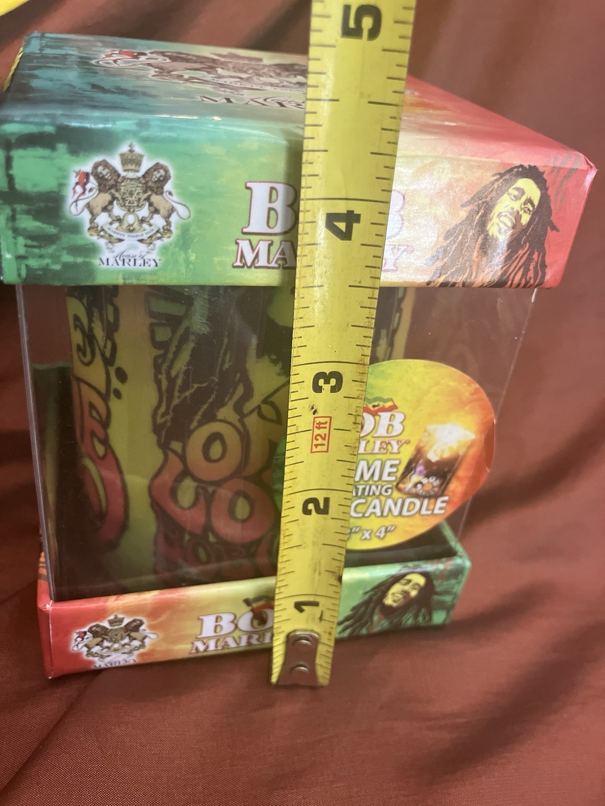 Bob Marley Vibrant Flickering Candle Battery Operated Reggae Decor New In Box