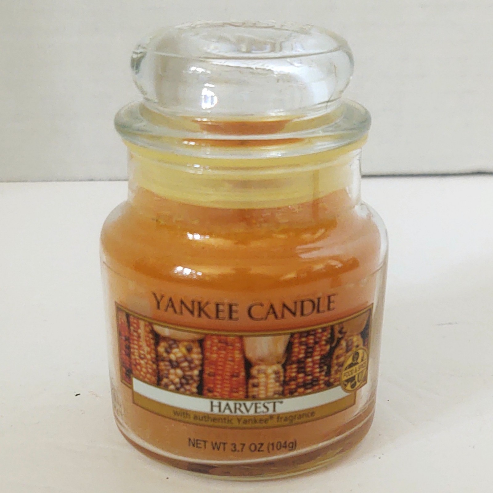 Yankee Candle HARVEST 3.7 oz Small Glass Jar Candle – 2013 Classic Vintage – NEW