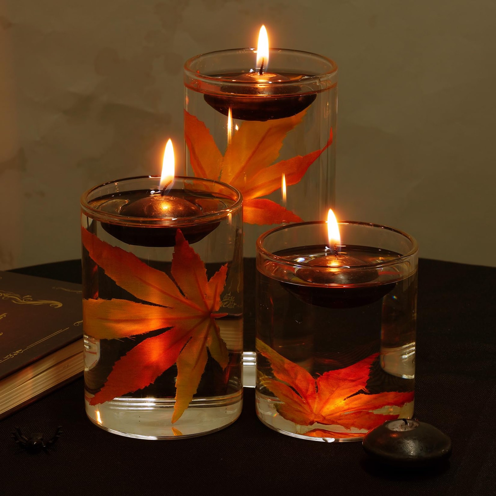 20 PCS Floating Candles Centerpieces 1.5 In Unscented Small Decor Wedding