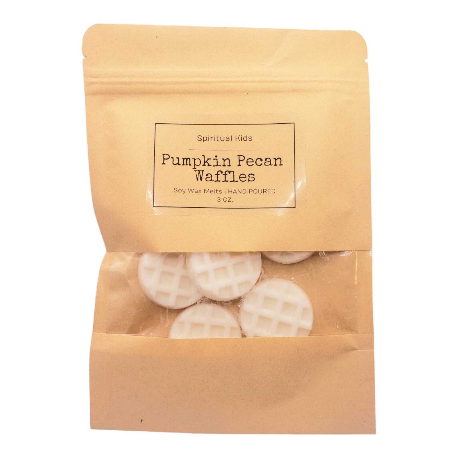 Pumpkin Pecan Waffles Soy Wax Melts 3oz | Fall Wax Melts | Waffle Shaped