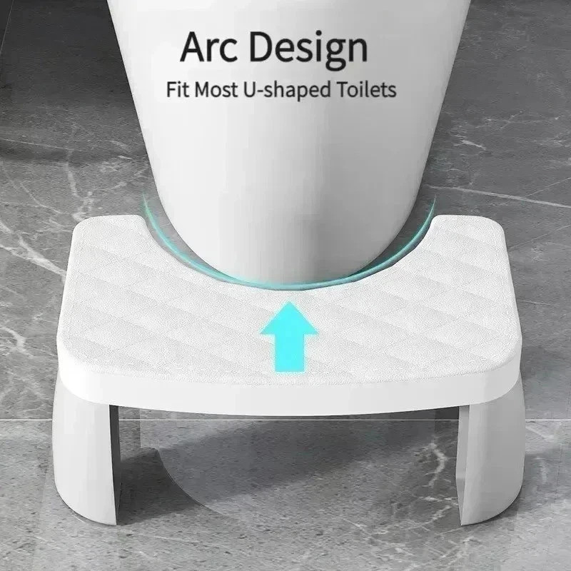 Non-slip Toilet Step Stool Squatty-Potty Bathroom Squat Chairs Furniture
