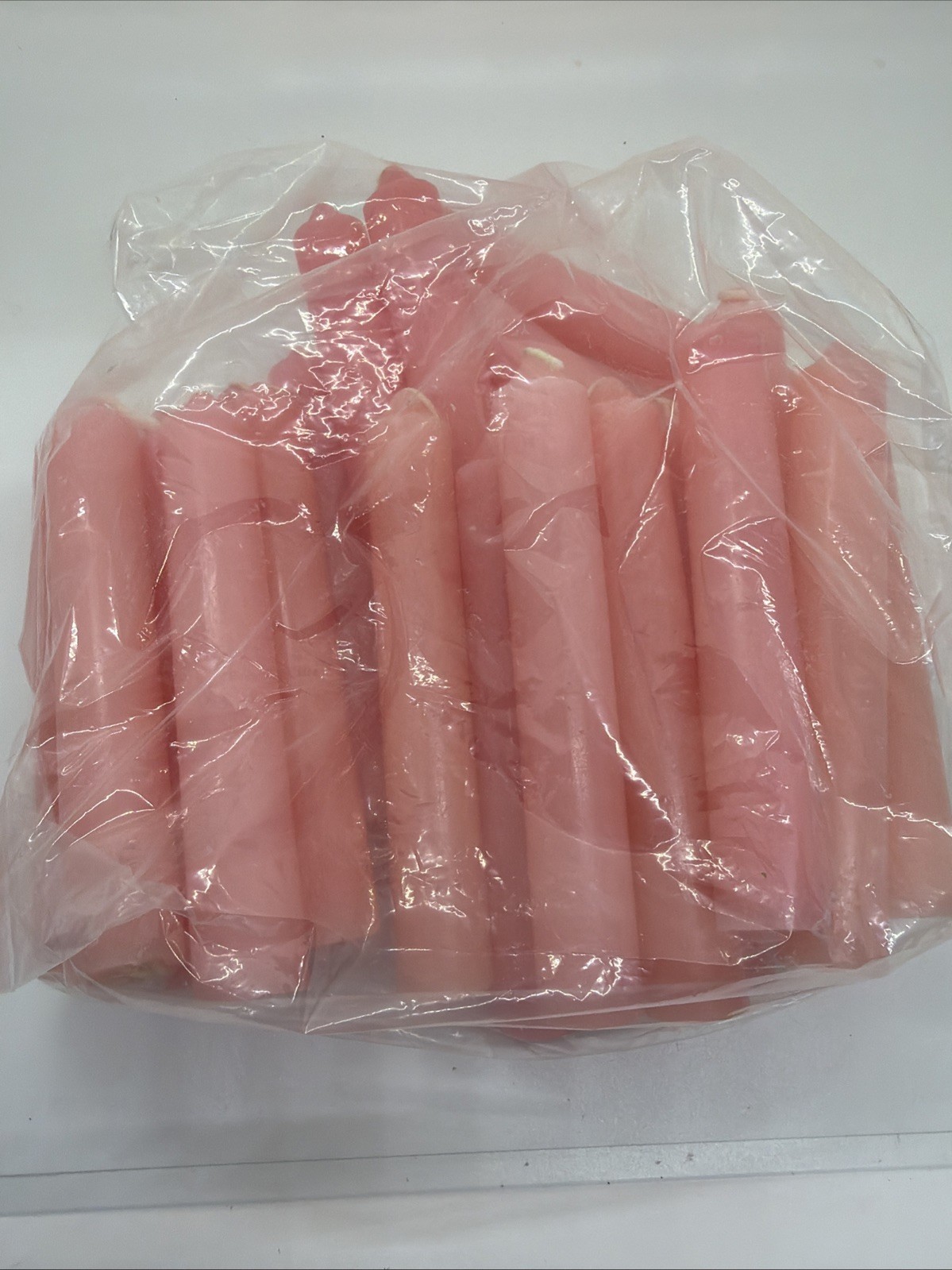 ALTAR CANDLES 1 COLOR 1 1/8″D X 5 1/2″ T IN PINK SET OF 25- Great Lot!