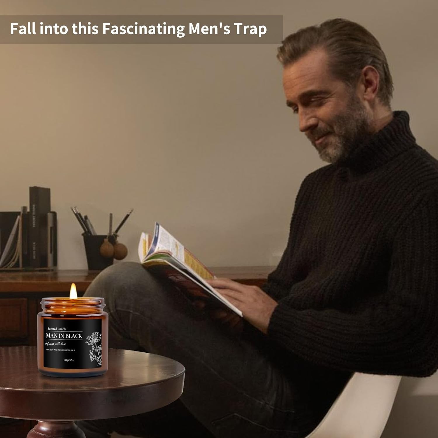 Scented Candles for Men | 6 Pack Candles for Home Scented, 150 Hour Burn Time…