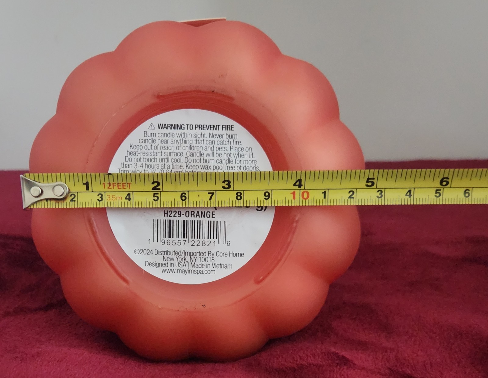 Autumn Fall Halloween Thanksgiving 36oz Candle W/ Wood Lid Pumpkin & Sage. READ