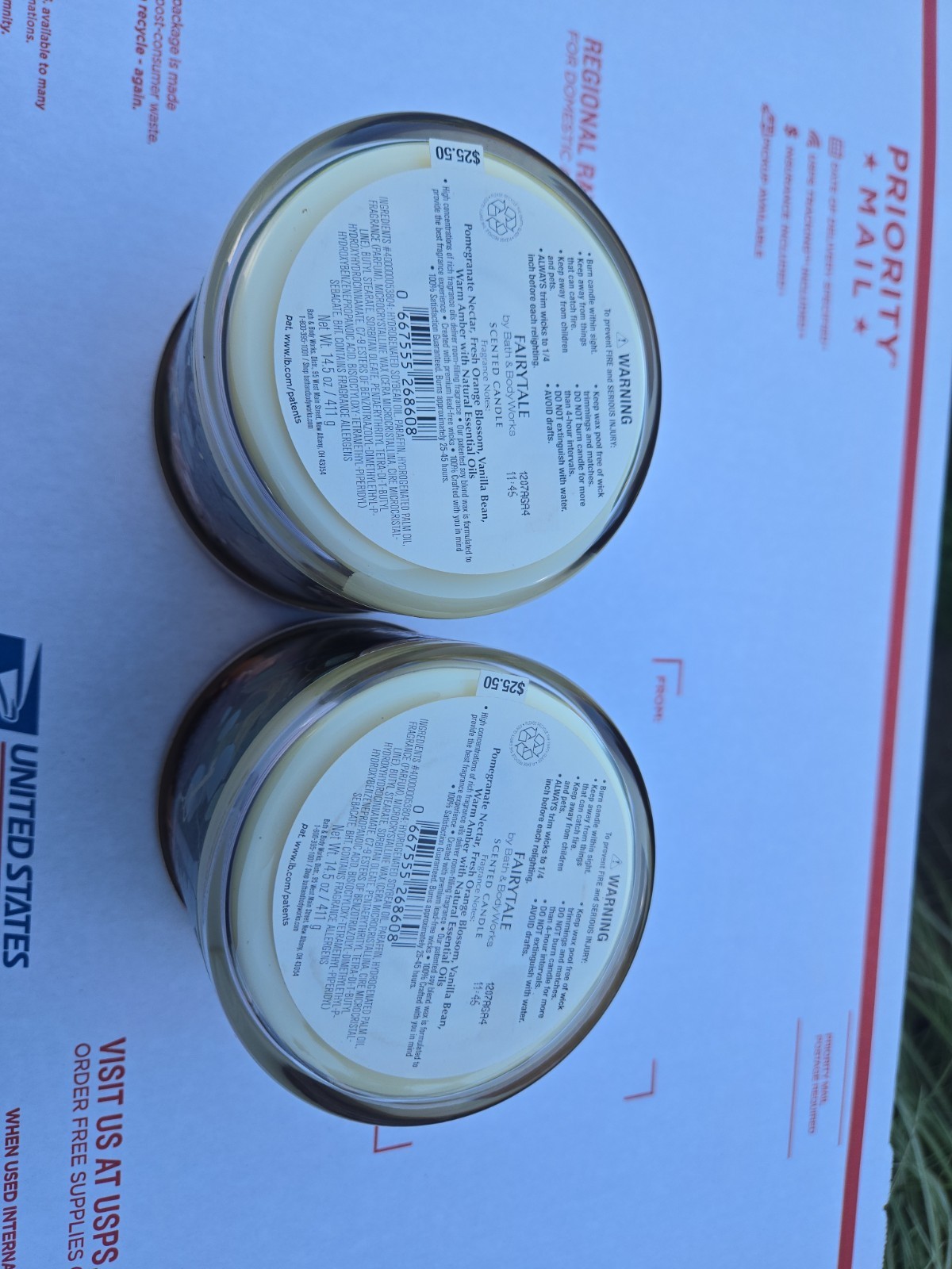 Lot Of 2-Bath & Body Works Fairytale Large 3-Wick 14.5 oz Candle New