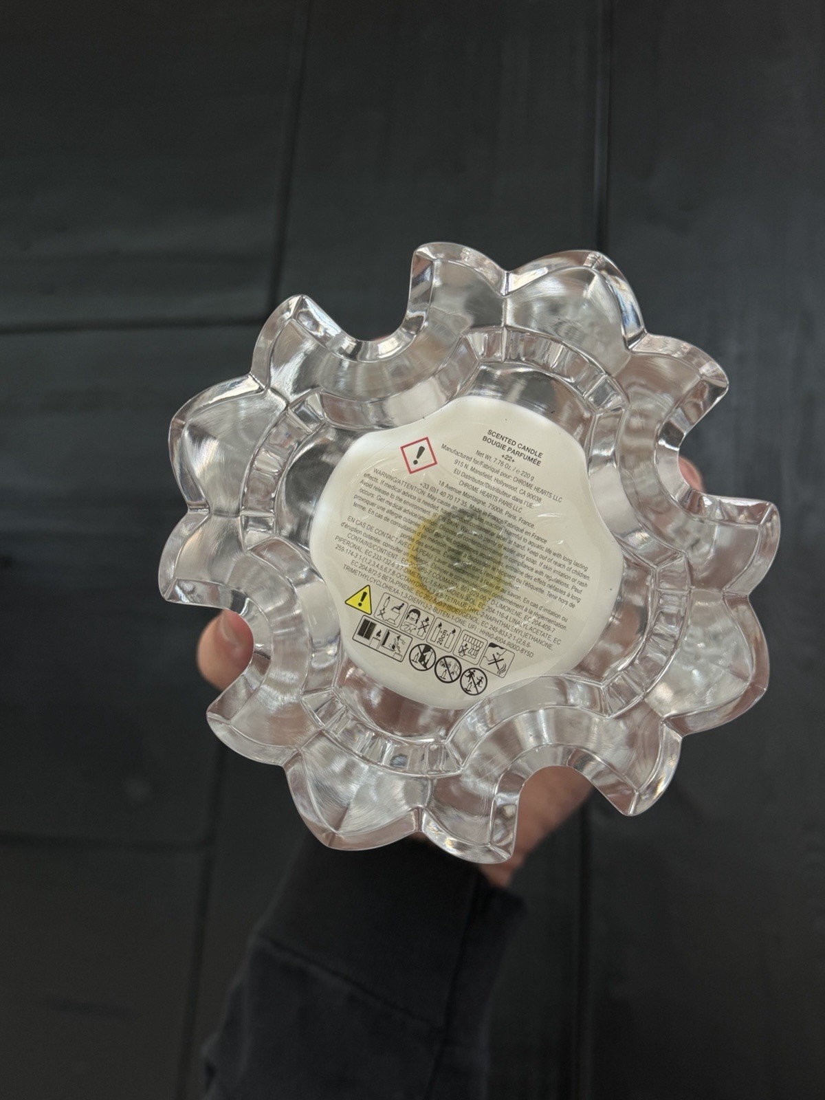 Chrome Hearts 22 Scented Candle – Baccarat Crystal Holder (220G)