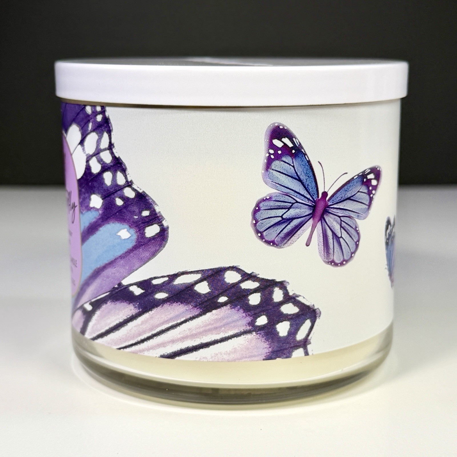 Bath & Body Works Butterfly 3-Wick Candle 14.5 oz Retired Sweet Floral Oils NEW