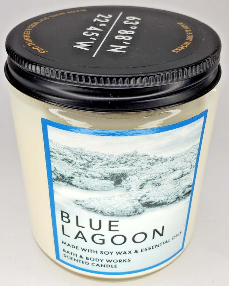 White Barn Blue Lagoon Scented Single Wick Candle – 7 oz. Soy Wax Essential Oils
