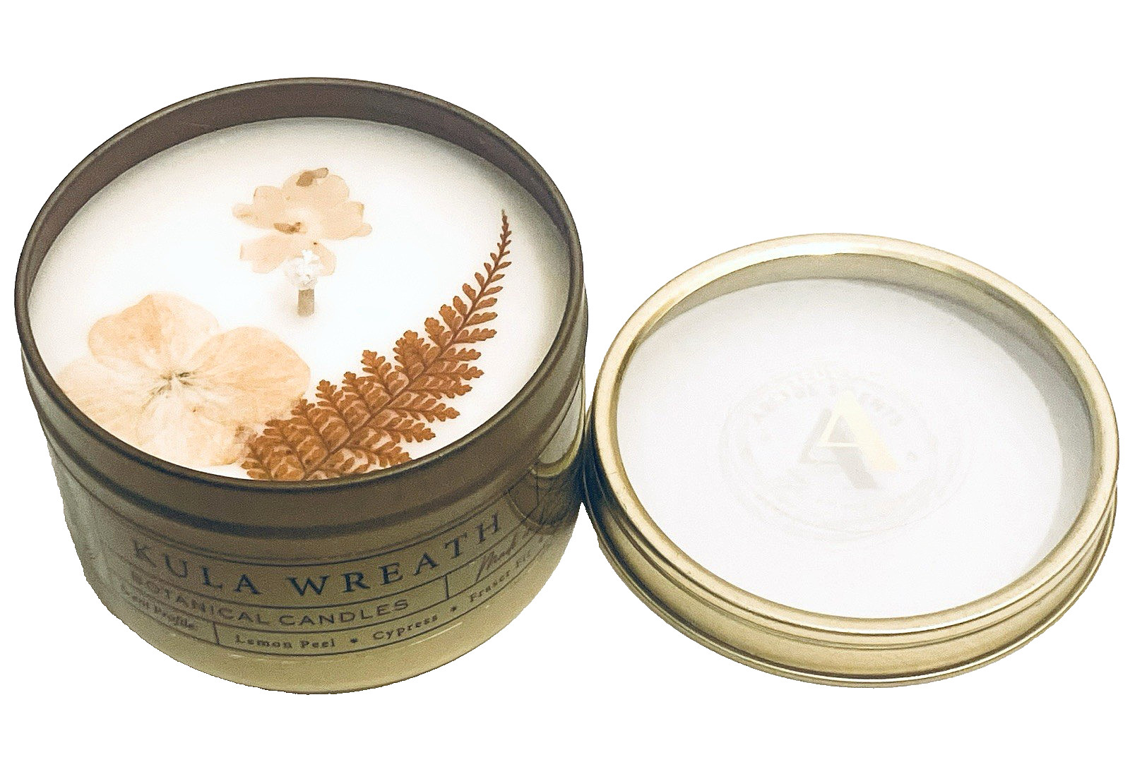 Artful Scents Kula Wreath Handmade Botanical Tin Candle Collection No 888 6 Oz