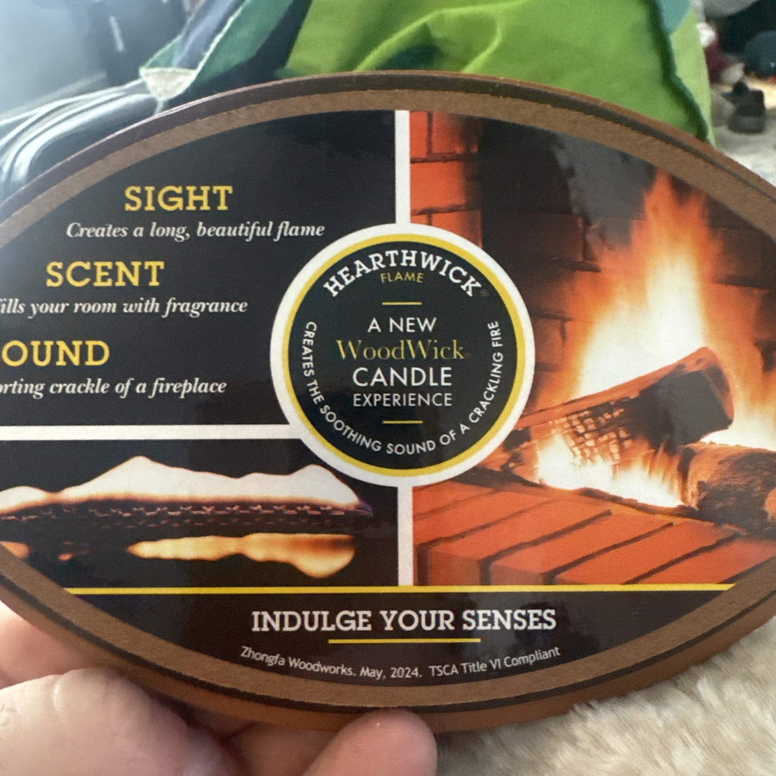 WoodWick Ellipse Trilogy Candle 16 oz Icy Woodland Magnolia Birch Juniper Spruce