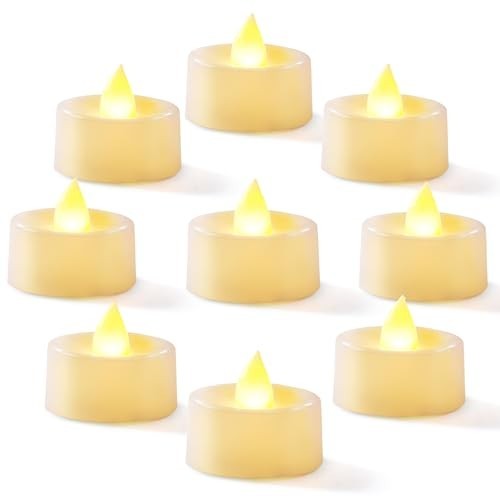 Flameless Tea Lights 100 Pack LED Flickering Candles Battery Operated Warm