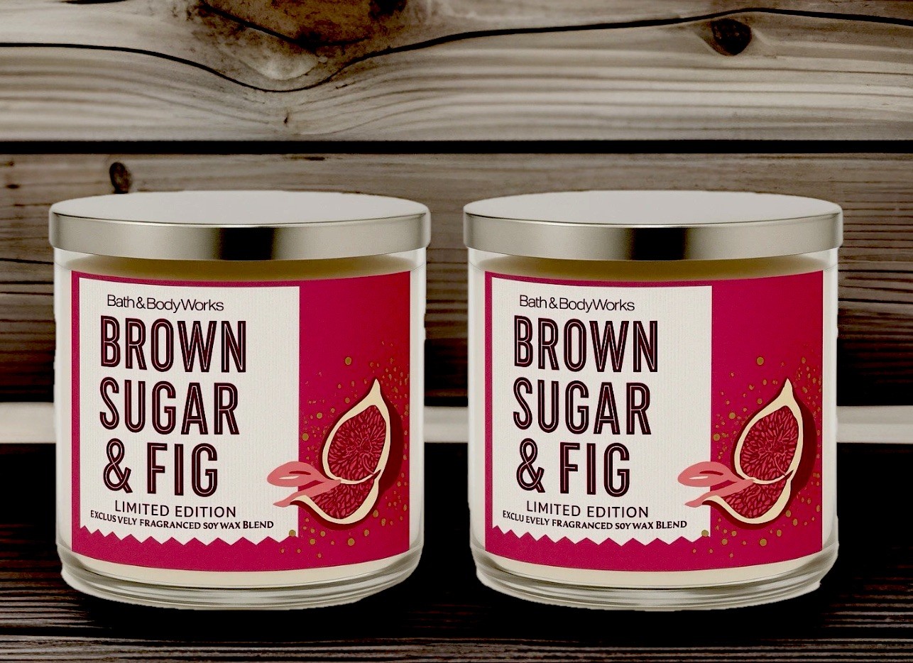 Lot Of 2 Bath & Body Works Brown Sugar & Fig Vault Return 2025 3-wick Candle