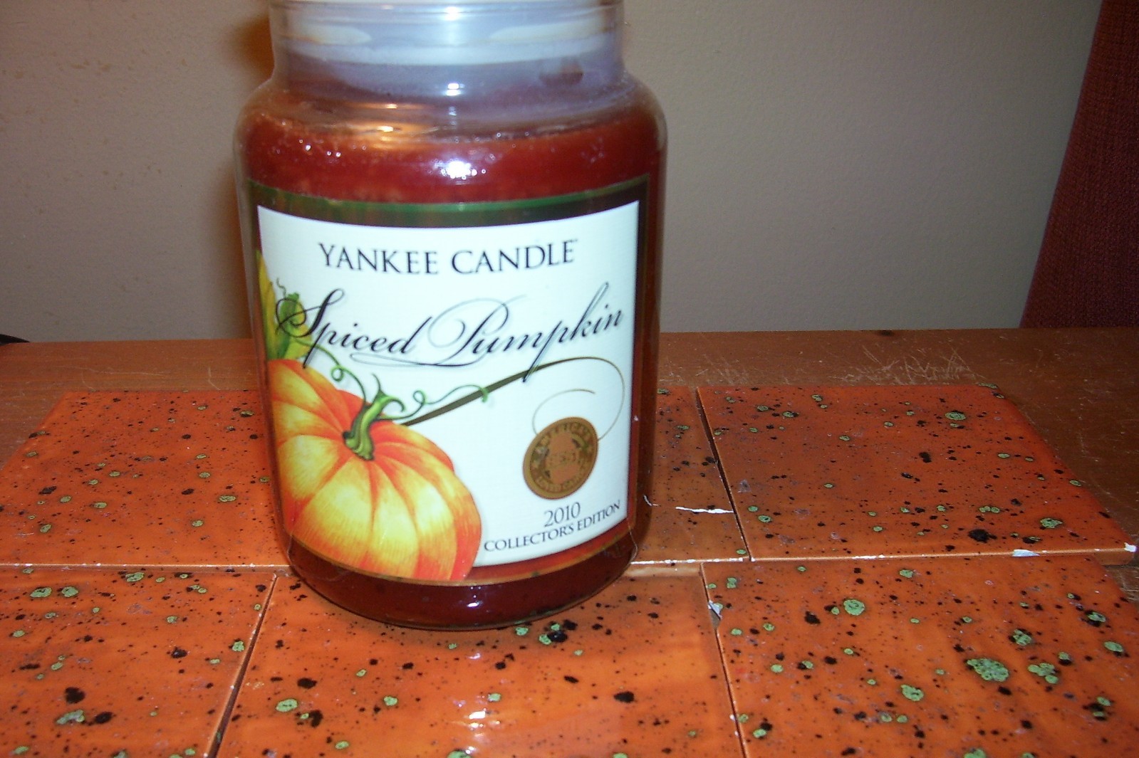 yankee candle 22oz SPECIAL EDITION JAR SPICED PUMPKIN + BASE UNITS WITH REFILLS