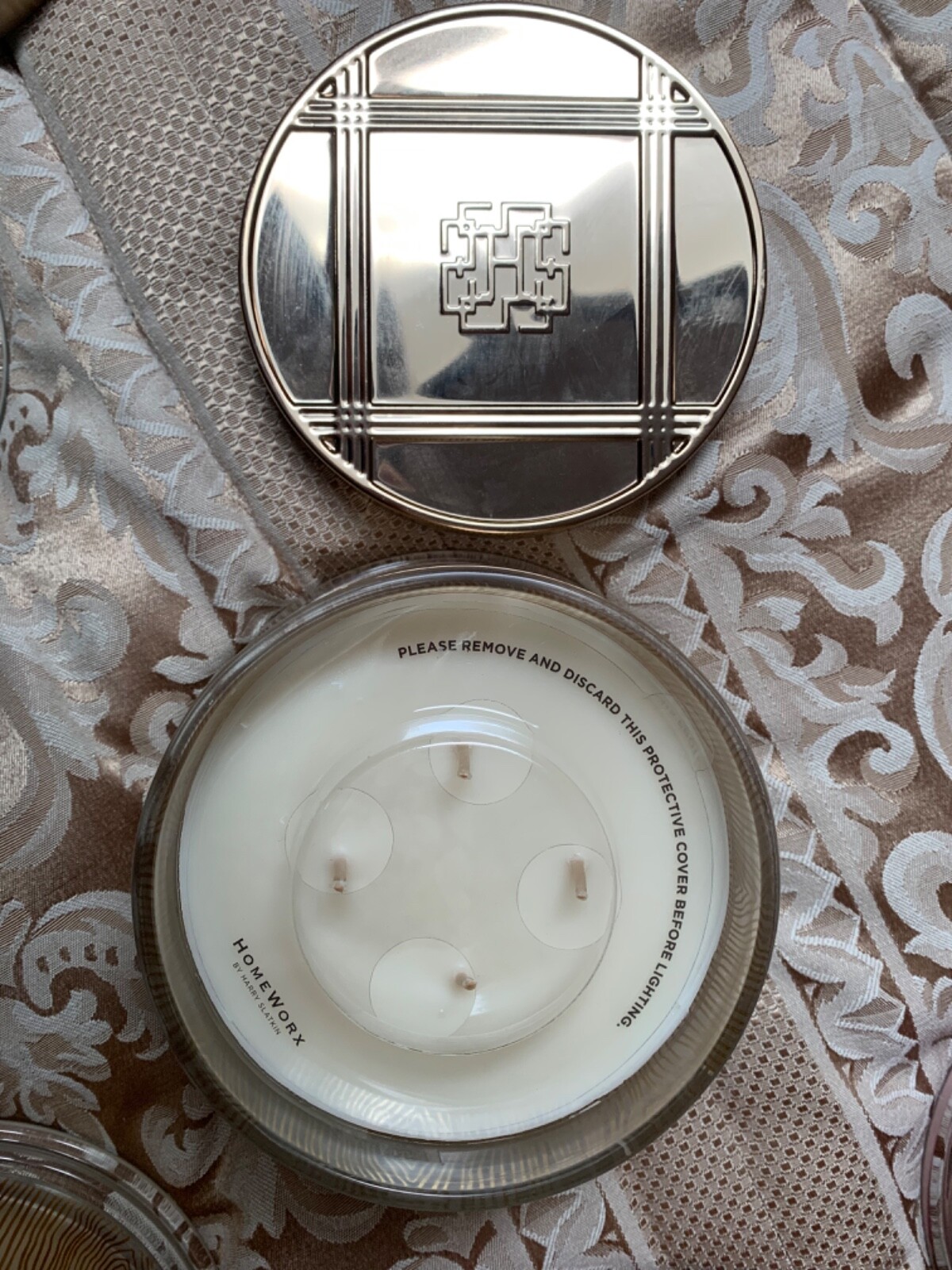 HomeWorx by Harry Slatkin $23.95, 4-Wick Candle, NEW 18 OZ, 55 hours burn time!