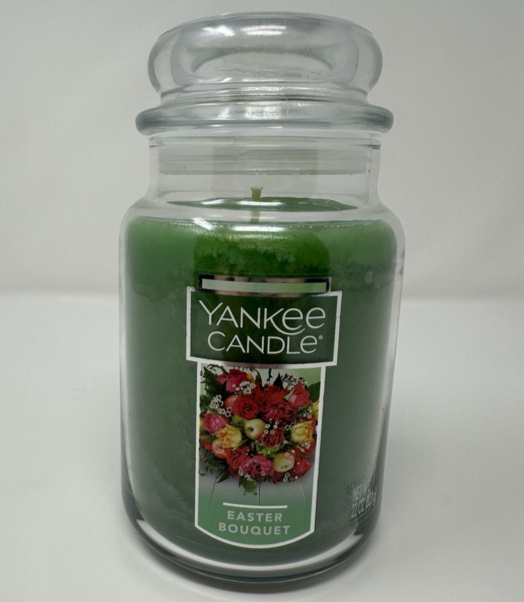 Retired Yankee Candle Easter Bouquet Large 22oz Classic Jar Candle Spring Floral