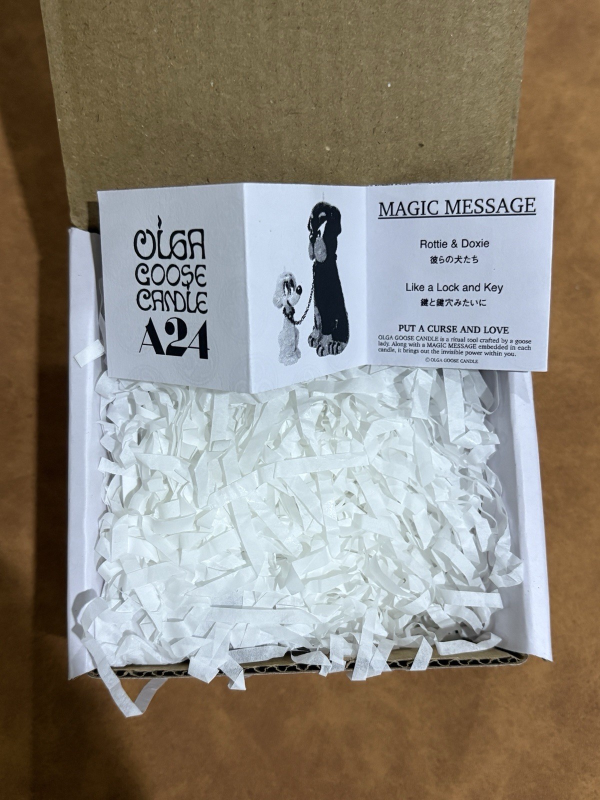 A24 X Olga Goose Candle – Pillion Good Boys Candle – NEW