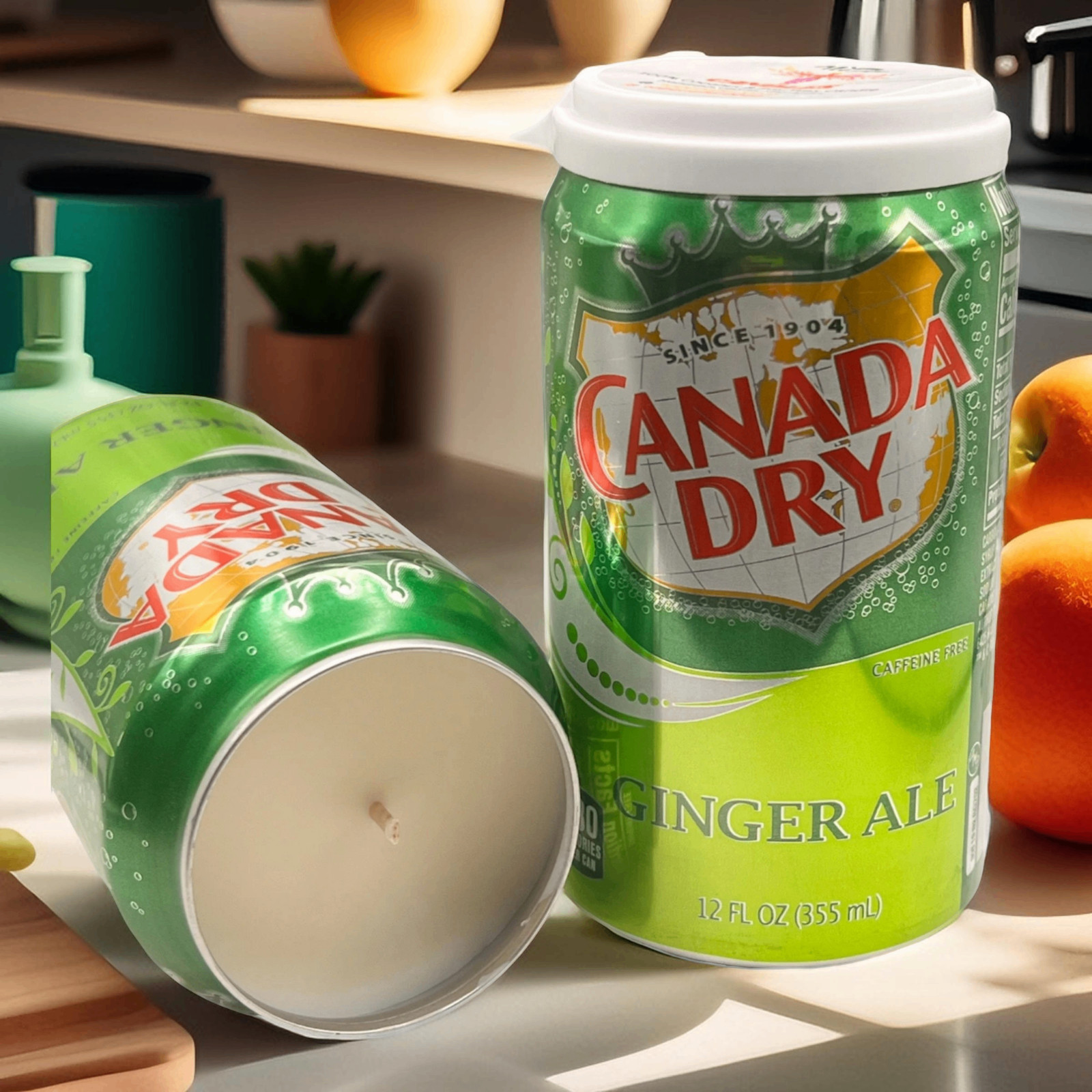 Canada Dry Ginger Ale Soda Scented Soy Wax Can Candle | 12 oz Soda Pop Candle