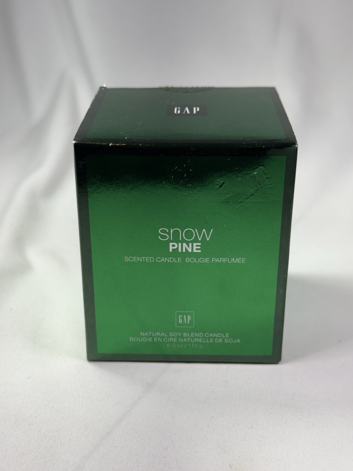 Gap Snow Pine Soy Candle 6oz Holiday Scented Bougie Parfumee Vintage Rare NEW