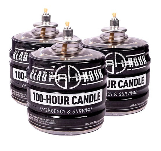 100 Hours Candle Safe Clean-Burning Odorless & Smokeless Emergency Long Term Use