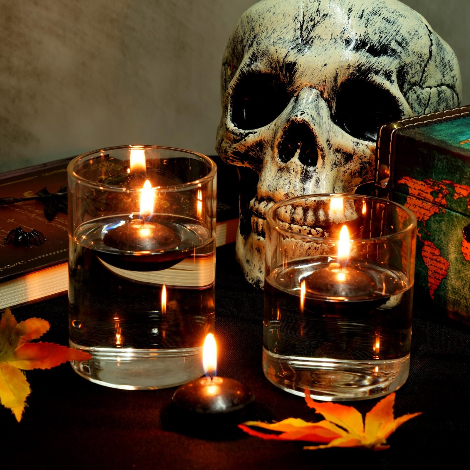 20 PCS Floating Candles Centerpieces 1.5 In Unscented Small Decor Wedding