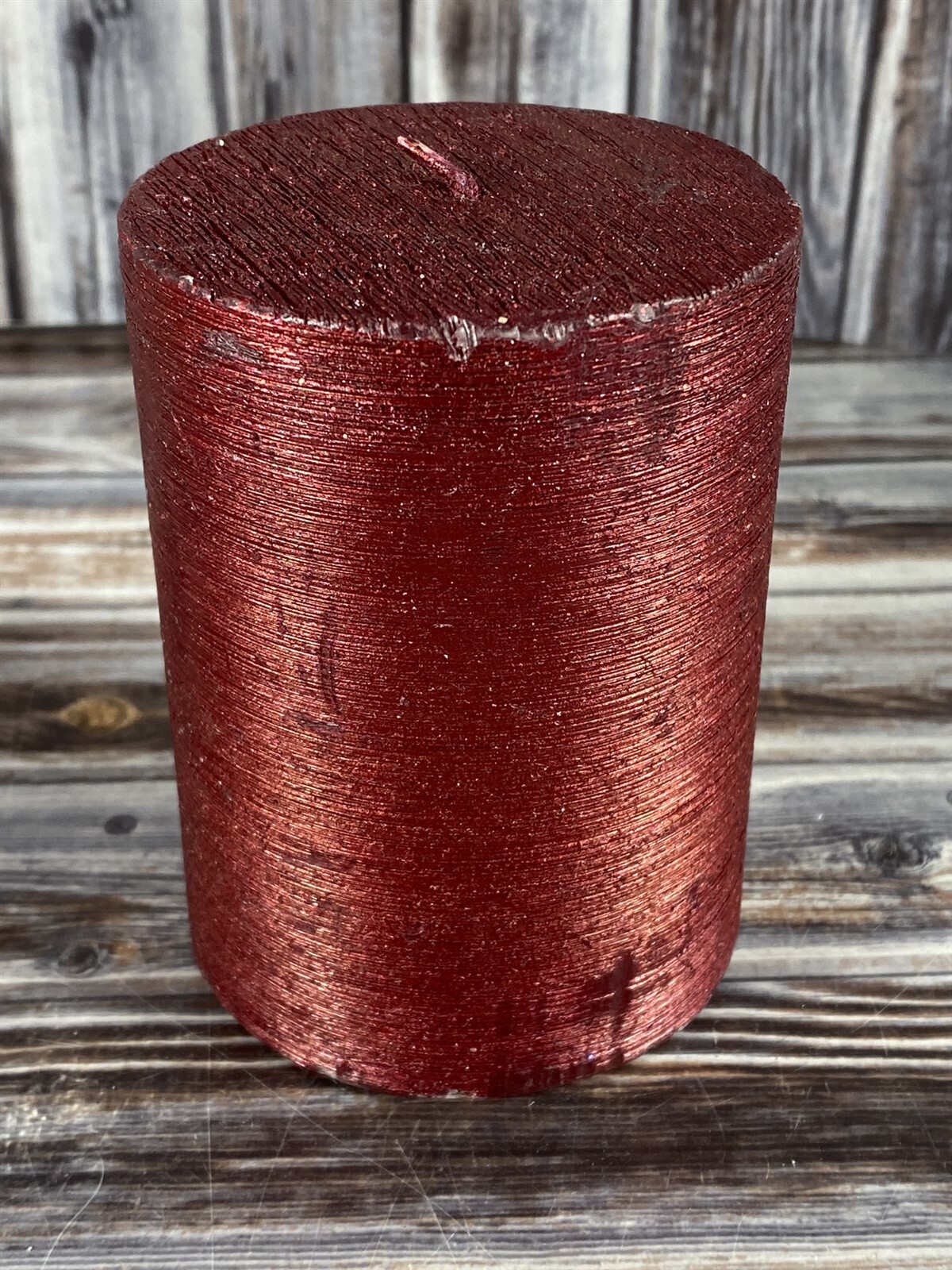 Pier 1 Imports 15 oz Scented Pillar Candle – 3 x 4 inches – Apple Cinnamon – New
