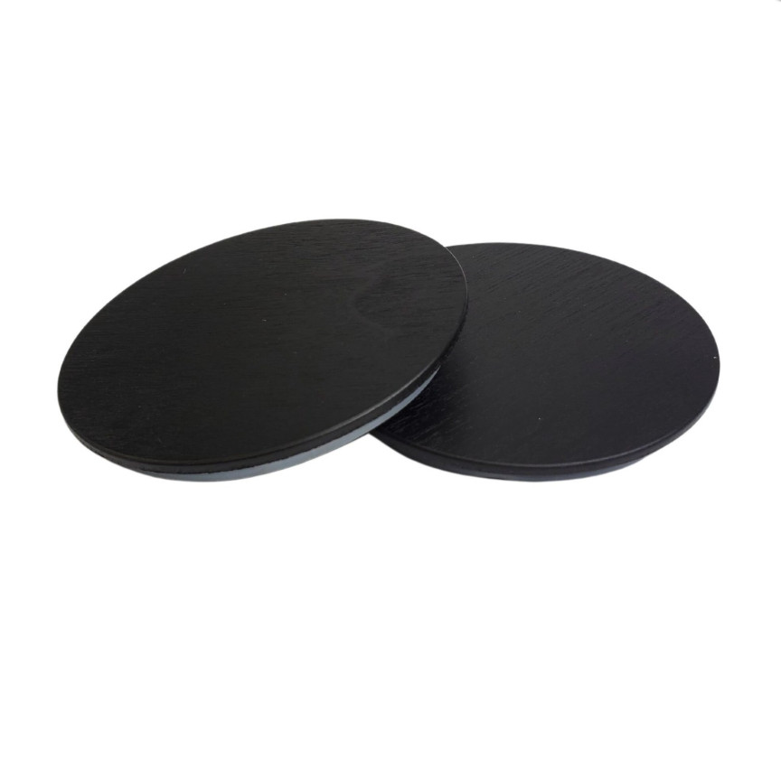Black Wood Candle Jar Lids – Fits 9.5 Oz Monticiano (Pack of 12)